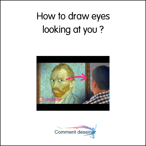 How to draw eyes looking at you